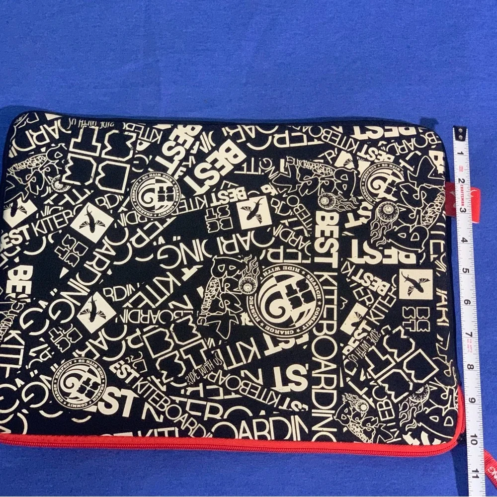 Black Graphic Neoprene Laptop Sleeve 14”.